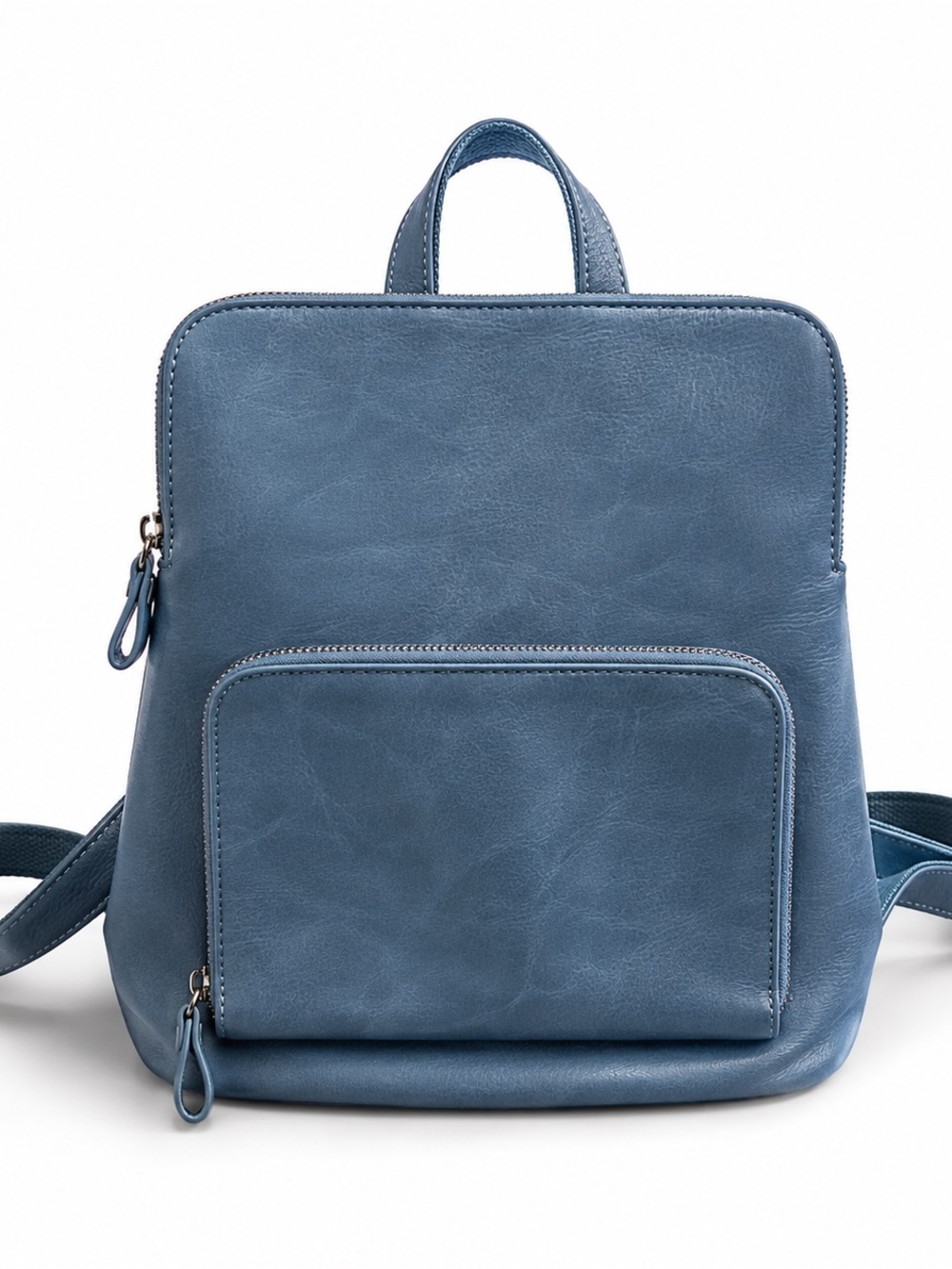 Joy Susan Dusty Blue Vegan Leather Mini Backpack Purse
